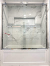 Covey Shower Glass  Framed Bypass Sliding Door 59