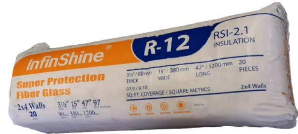 Infinshine R12 15-inch x 47-inch x 3.5-inch  Insulation  (97.9 sq.ft.)