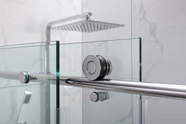 Covey Shower Glass Frameless Single Sliding Door 60