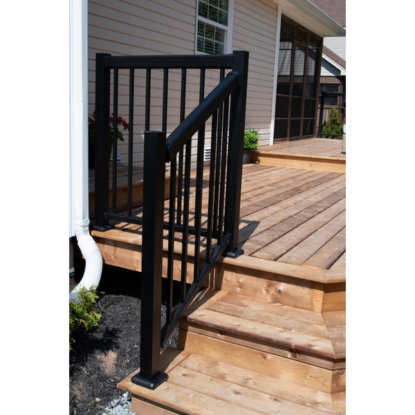 Kool-Ray Stair Post/Mounting Post White/Black