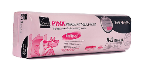 Owens Corning R12 EcoTouch 15-inch x 47-inch x 3.5-inch PINK FIBERGLAS Insulation SpaceSaver (97.9 sq.ft.)