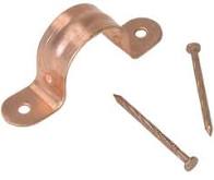 Copper Tube Clamp with nails 3_bag of 100pcs