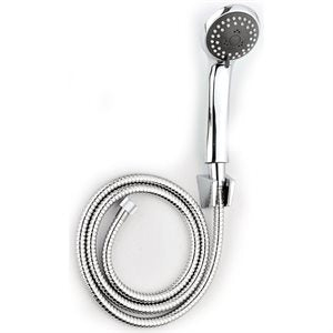 Chrome Hand held Shower 5Spray Pattern switch Eco-Stop