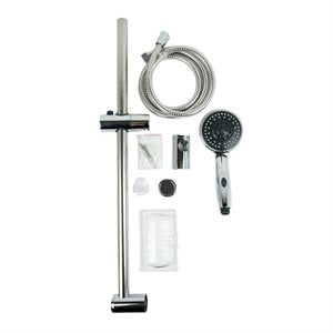 Chrome Hand held Shower with Wall Mount Slide Bar