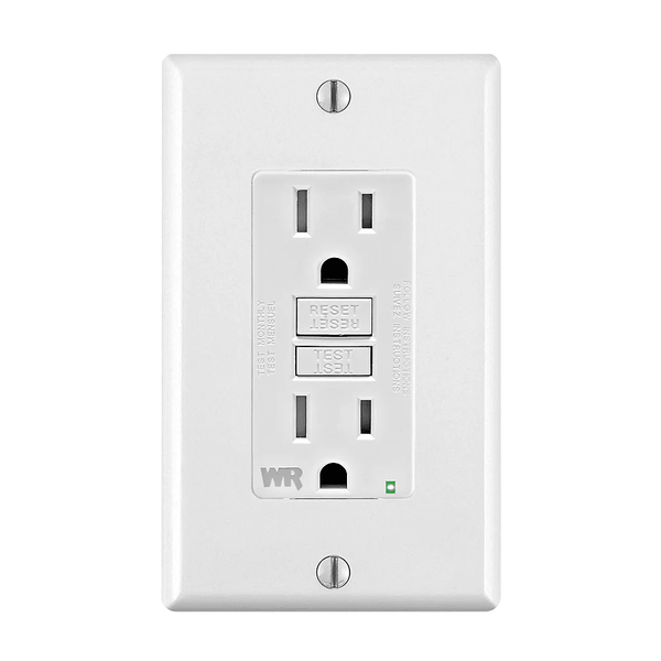 Leviton 15A Weather and tamper-Resistant GFCI Receptacle (Wallplate included)