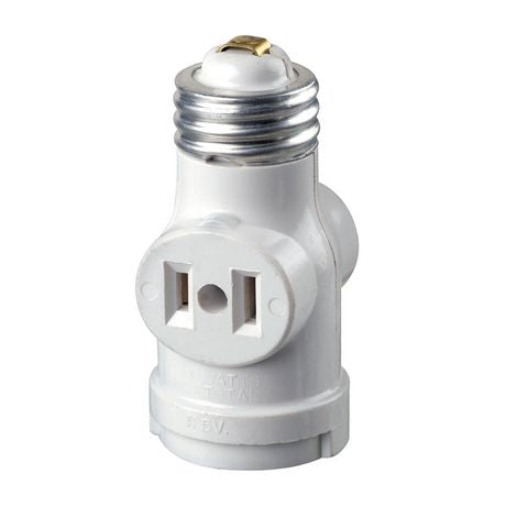 Leviton 2-Outlet Socket Adapter 15A