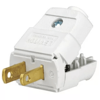 Leviton 2-Wire Light Duty Polarized Plug 15A