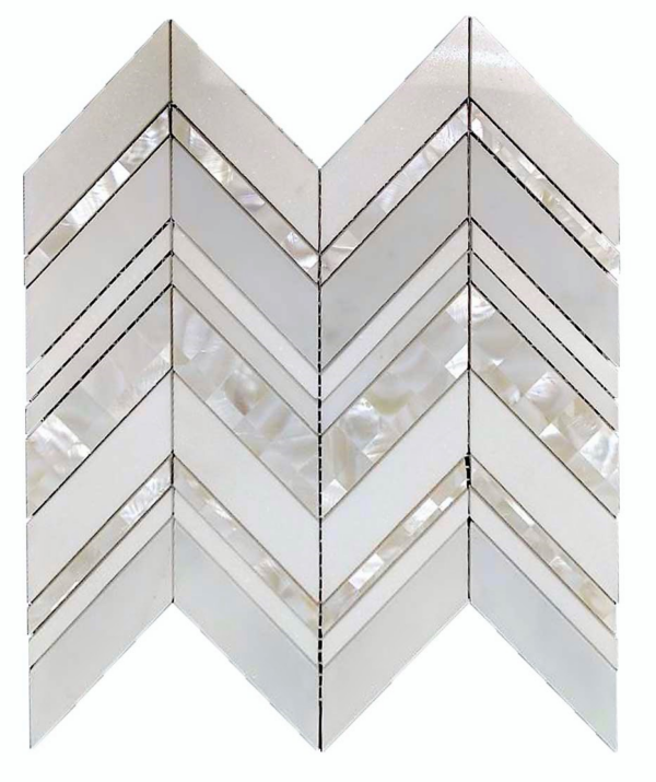 MG665 WHITE MOTHER OF PEARL MOSAIC (per SF)