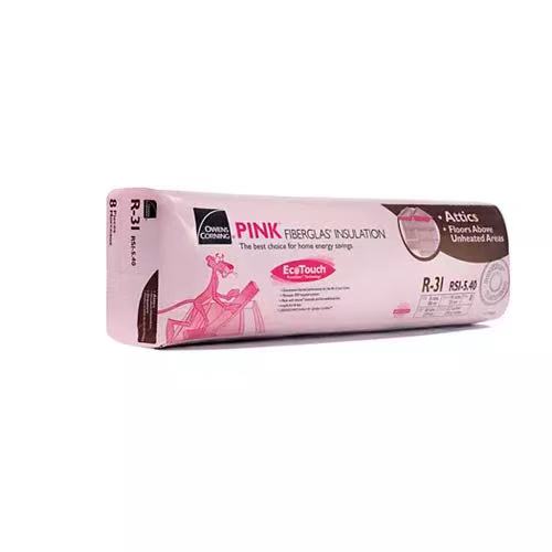OWENS CORNING R31 x 16”Pink Insulation, covers 42.7sq. ft.