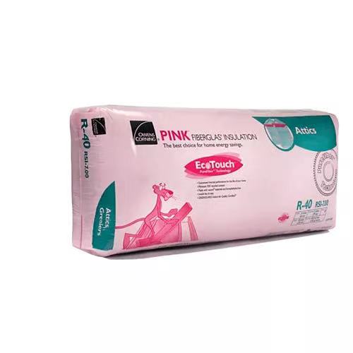 Owens Corning R40 EcoTouch PINK FIBERGLAS Insulation 24-inch x 48-inch x 11-inch (48 sq.ft.)