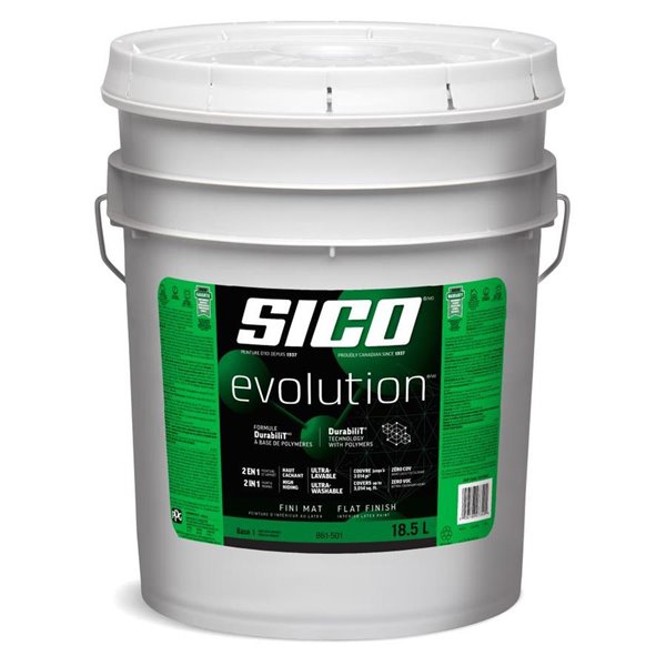 SICO Evolution paint and primer Flat (Base 1, 18.5L)