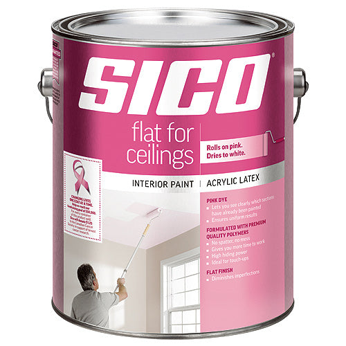 SICO Flat For Ceilings Pink 711-116 (Natural White, 3.78L)