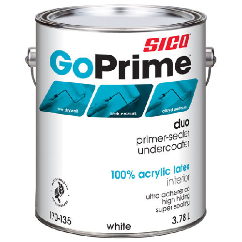 SICO GoPrime Primer-Sealer And Undercoat (White, 3.78L)