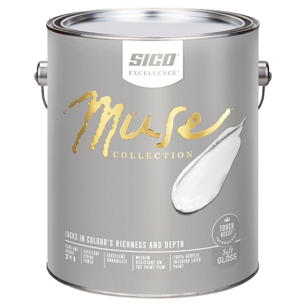 SICO Muse Paint and Primer Soft Gloss 992-521 (Base 1, 3.67L)