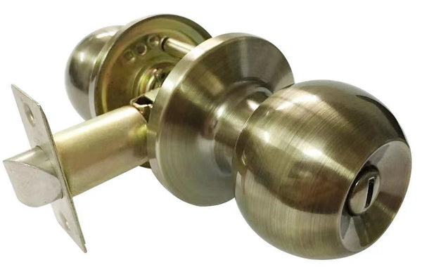 Interior Lock Knob Polished Brass (Passage/Privacy/Entrance)